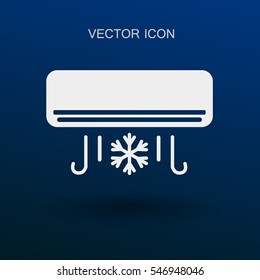 cooling air conditioner works vector illustration