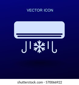 cooling air conditioner works vector illustration