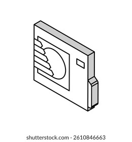 cooling energy efficient isometric icon vector. cooling energy efficient sign. isolated symbol illustration