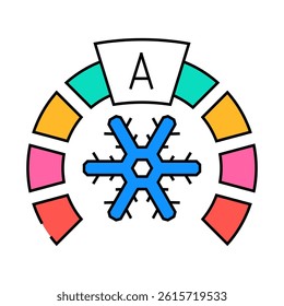 cooling energy efficient line icon vector. cooling energy efficient sign. isolated symbol illustration