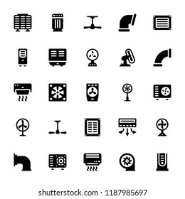 
Cooling Equipments Icons
