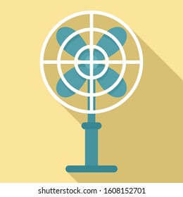Cooling fan gate icon. Flat illustration of cooling fan gate vector icon for web design