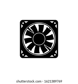Cooling fan icon design isolated on white background. Vector illustration