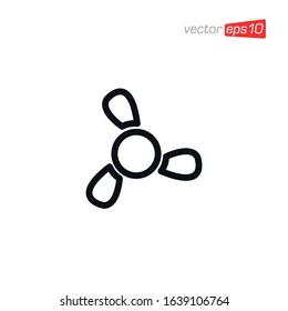 Cooling Fan Icon design Vector