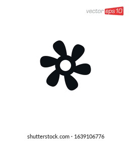 Cooling Fan Icon design Vector