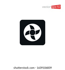 Cooling Fan Icon design Vector