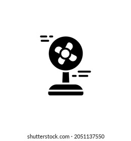 Cooling fan icon designed in solid style and glyph style in electronic icon theme