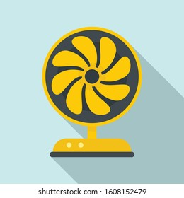 Cooling fan icon. Flat illustration of cooling fan vector icon for web design