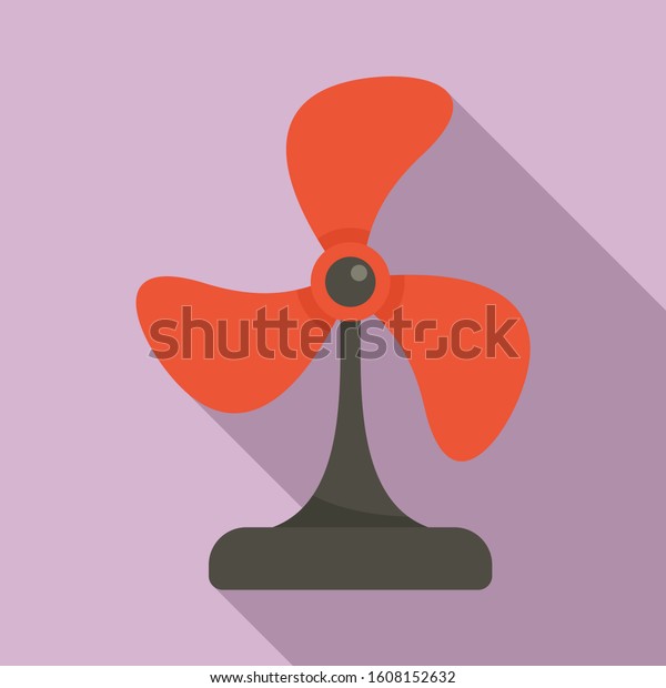 Cooling fan icon. Flat illustration of cooling fan\
vector icon for web\
design