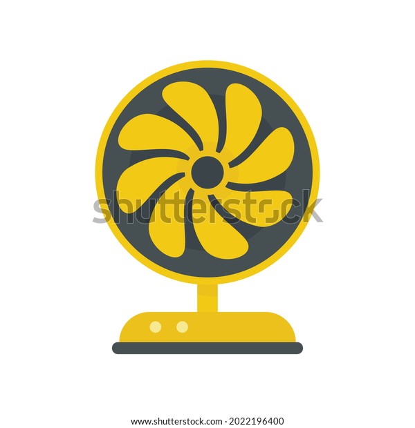 Cooling fan icon. Flat illustration of\
cooling fan vector icon isolated on white\
background