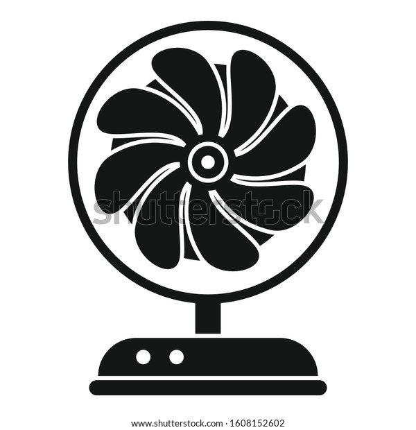 Cooling fan icon.\
Simple illustration of cooling fan vector icon for web design\
isolated on white\
background