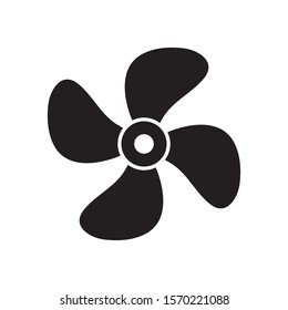 Cooling fan icon vector isolated