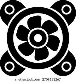 Ventilador de enfriamiento Nuevo Vector de diseño de iconos creativos