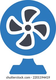 ventilador de refrigeración Ilustración vectorial en un fondo transparente.Símbolos de calidad premium.Icono vector glifos para concepto y diseño gráfico.