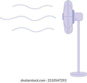 Cooling fan work. Air motion. Ventilator icon isolated on white background