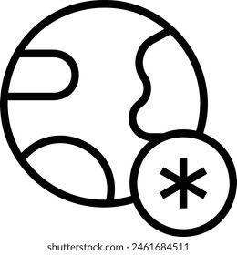 icono de refrigeración. Diseño de estilo lineal delgado aislado sobre fondo blanco