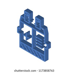 Cooling isometric left top view 3D icon