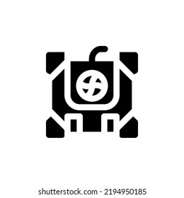 cooling pad vector icon. computer component icon solid style. perfect use for logo, presentation, website, and more. simple modern icon design solid style