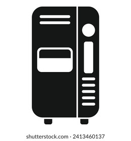 Cooling street drinks icon simple vector. Sell portable drinks. Automate food