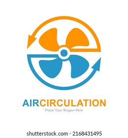 Cooling System Or Air Circulation Vector Logo Design