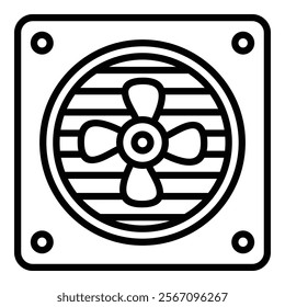 Cooling System Icon Element For Design