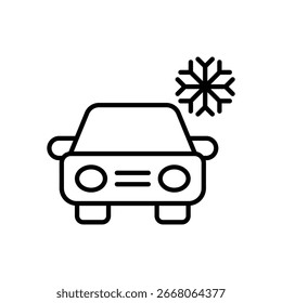 ícone Sistema de resfriamento vetor ilustração de estoque