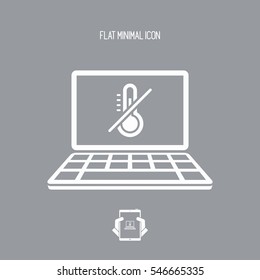 Cooling system - Vector icon for computer website or application