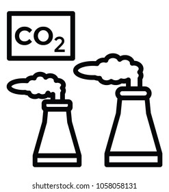 Cooling tower with co2, factory pollution
