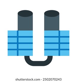 Torre de enfriamiento Flat Icon Design para personal y Uso comercial