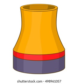 Cooling tower icon. Cartoon illustration of cooling tower vector icon for web