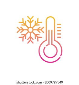 cooling vector gradient icon style illustration. EPS 10 file 
