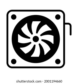 Icono vector de refrigeración - Icono de vector de alta calidad de estilo negro.