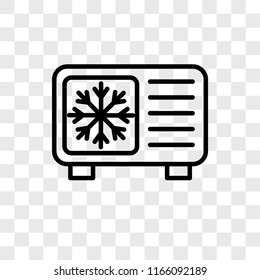 Cooling vector icon isolated on transparent background, Cooling logo concept
