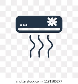 Cooling vector icon isolated on transparent background, Cooling transparency concept can be used web and mobile