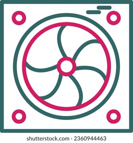 Cooling Vector Icon Line Two Color