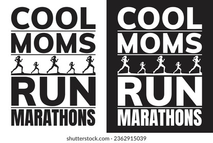 Cooles laufen Marathons-T-Shirt-Design