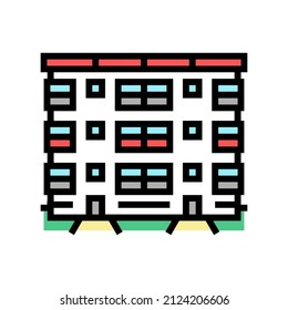 co-op house color icon vector. co-op house sign. isolated symbol illustration