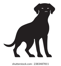 A cooper dog black Silhouette
