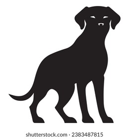 A cooper dog black Silhouette
