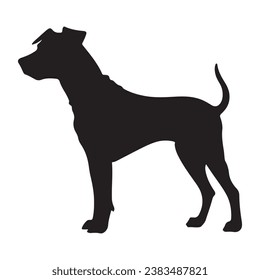 A cooper dog black Silhouette
