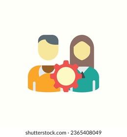 cooperate flat icon, isolated icon in light background, perfect for website, blog, logo, graphic design, social media, UI, mobile app