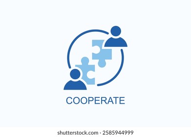 Cooperate Icon Or Logo Isolated Illustration