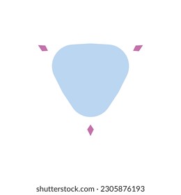 Cooperar el logotipo con 3 diamantes, adecuado como marca comercial