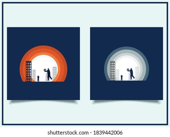 Cooperation Abstract Vector logo. Symbol or Logo Template