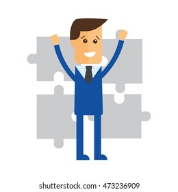 Cooperation. Business concept illustration vector eps 10