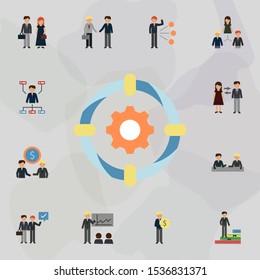 Cooperation color icon. Universal set of business for website design and development, app development