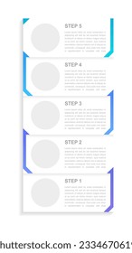 Cooperation contract infographic chart design template. Abstract infochart with editable contour. Instructional graphics with 5 step sequence. Visual data presentation. Arial-Bold, Regular fonts used