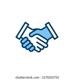 Das Symbol für Zusammenarbeit wurde mit der Linie gefüllt. lineares Stilzeichen für mobiles Konzept und Webdesign. Rahmenvektorsymbol. Symbol, Logo-Abbildung. Vektorgrafik