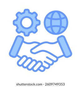 Cooperation Icon Element for Design
