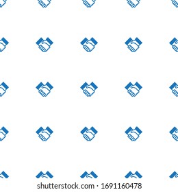 cooperation icon pattern seamless isolated on white background. Editable filled cooperation icon. cooperation icon pattern for web and mobile.